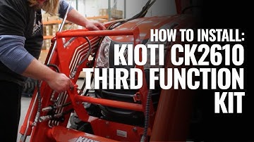 Summit Hydraulics Kioti CK2610 Third Function Kit Installation