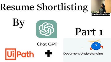 Resume Screening usecase | ChatGPT + UiPath + Document Understanding | Shortlisting Resumes - Part 1