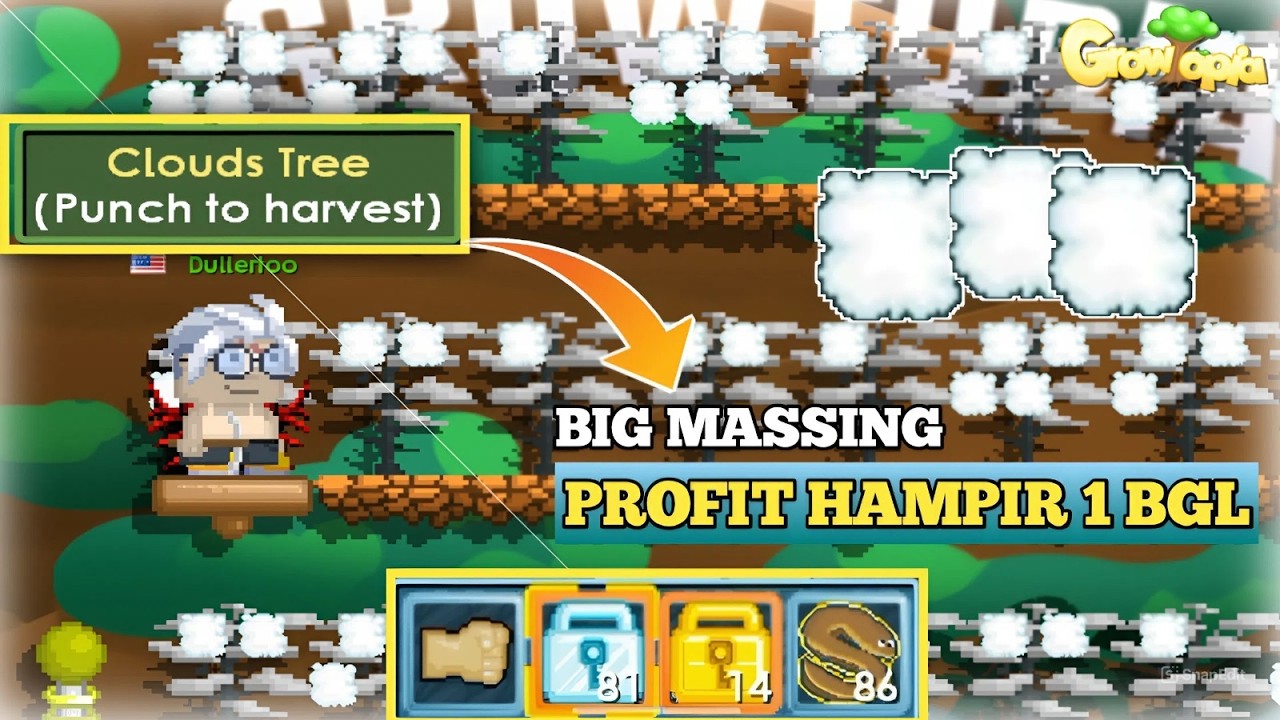 Cuma empat kali tahap Massing! Profitnya hampir 1 BGL 🔥 | Growtopia Indonesia 🇮🇩