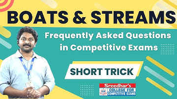 BOATS AND STREAMS | Quantitative Aptitude Problems and Solutions, Short Tricks, Shortcuts in Telugu
