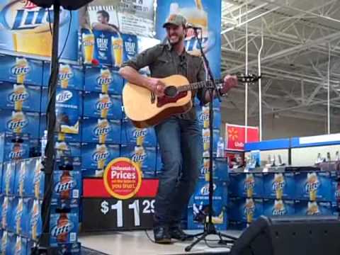 Luke Bryan at Wal-Mart with WAMZ- "Rain is a Good ...