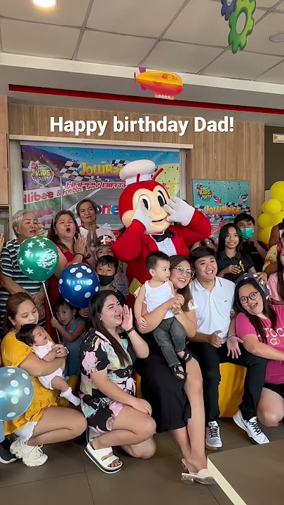 Happy birthday Dad! #jollibee #bidaangsaya #jollibeebidaangsaya #kiddiepartyph #birthday