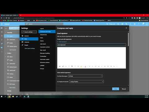 How to setup an Email Signature for the Web Version of Outlook (OWA)