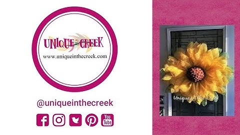 SUNFLOWER WREATH WITH POM POM CENTER | UNIQUE IN THE CREEK LARGE BOARD