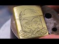 How I Hand Engraved This Brass Zippo Lighter