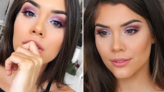 EASY PURPLE SMOKEY EYE MAKEUP TUTORIAL ft. HUDA BEAUTY DESERT DUSK PALETTE | Katerina Williams