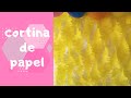 cortina de papel (crespa)/facil y rapido/paso a paso