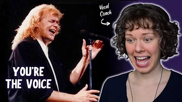 Finally hearing You're the Voice! Vocal Coach reacts to John Farnham & Melbourne Symphony Orchestra