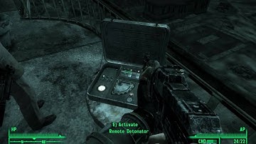 Fallout 3 Blowing up Megaton at Night HD