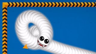 WormsZone.io Slierio A.I 624,466 Top 1 Score Wormate.io Hungry Snake Gunting Gameplay #45 screenshot 4