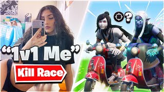 My Girlfriend Challenged Me To A Kill Race In Fortnite Spin The Wheel