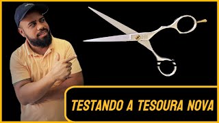 Testando a Tesoura Nova ! Será Que Corta Bem ?