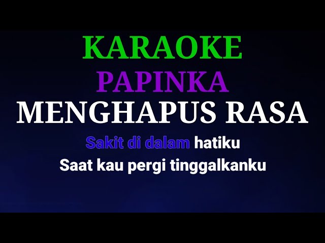 Papinka - Menghapus Rasa | Karaoke class=