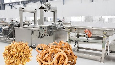 Automatic Deep Fried Onion Machine Onion Frying Machine Fried Onion Rings Production Line