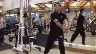 Weight lifting exercise example - Diagonal Cable Wood Chops