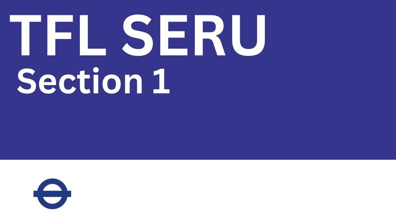 TFL SERU - Section 1: London PHV Driver Licensing