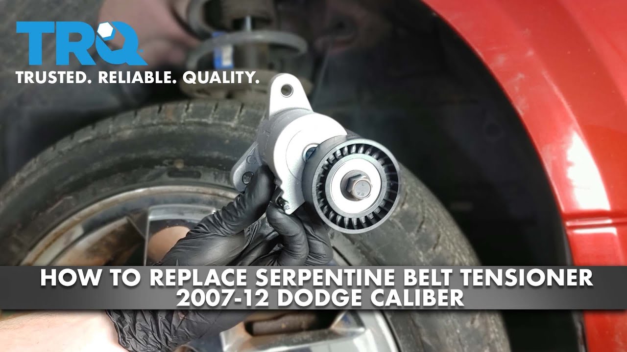 How To Replace Serpentine Belt Tensioner 2007-12 Dodge Caliber - Youtube