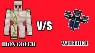 10 Iron Golems v/s Whither