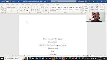APA 7th Edition Title Page tutorial video