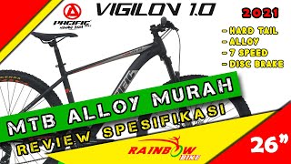 Sepeda Gunung Alloy Murah 2021 Pacific Vigilon 1.0 - Review Spesifikasi by Rainbow Bike