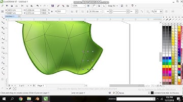 Tutorial Low poly apel mac dari corel draw