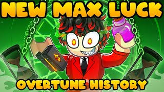 Using NEW MAX LUCK with Volcanic Device for Overtune History in Roblox Sol's RNG!