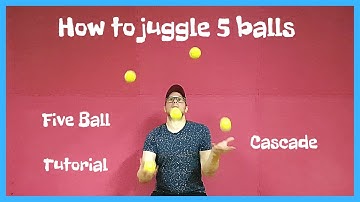 How to juggle 5 balls|Five Ball Cascade Tutorial|by Infinite Tutorials