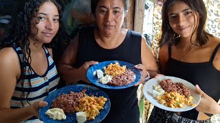 Un RICO desayuno SALVADOREÑO mira como se levantan las 👧 chicas ,así son las mañanas en El Salvador