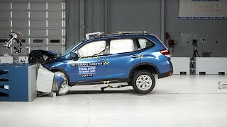 2021 Subaru Forester updated moderate overlap front IIHS crash test