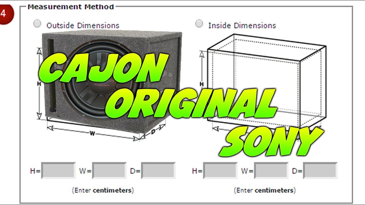 CAJA ACÚSTICA ORIGINAL SONY / CAR -