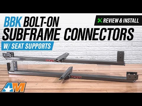 1979-1993 Mustang BBK Bolt-On Subframe Connectors w/ Seat Supports Review & Install