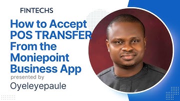 How To Accept POS TRANSFER From the Moniepoint Business App.