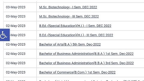 Kuk MSC Biotechnology Results 2023, 1st and 3rd Semester