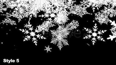 After Effects project - New Year HD Snow Flakes Falling Transitions - Series of 7