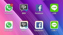 cara buat 2 akun dalam 1 Handphone (WhatsApp, BBM, line, dll) no root - Durasi: 4.53. 