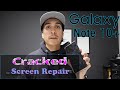 Samsung Galaxy Note 10 Plus Cracked Front Screen Glass Only Repair (Out of Frame)