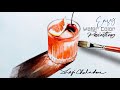 How to paint Glass and reflection | Watercolor painting  | Sill life | Primary colors only