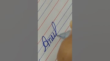 anupam in beautiful cursive writing 🥰❣️