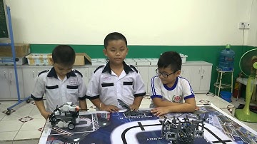 [Robothon 2014] Trường Tiểu học Nguyễn Bỉnh Khiêm TP HCM   Nhóm Samurai Driven
