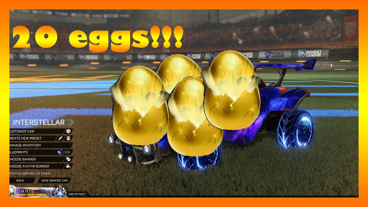 PACK OPENING DE 20 EGG'20!!!Rocket League fr YouTube