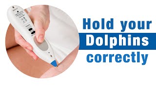 Learn the correct way to hold the Dolphin Neurostim device