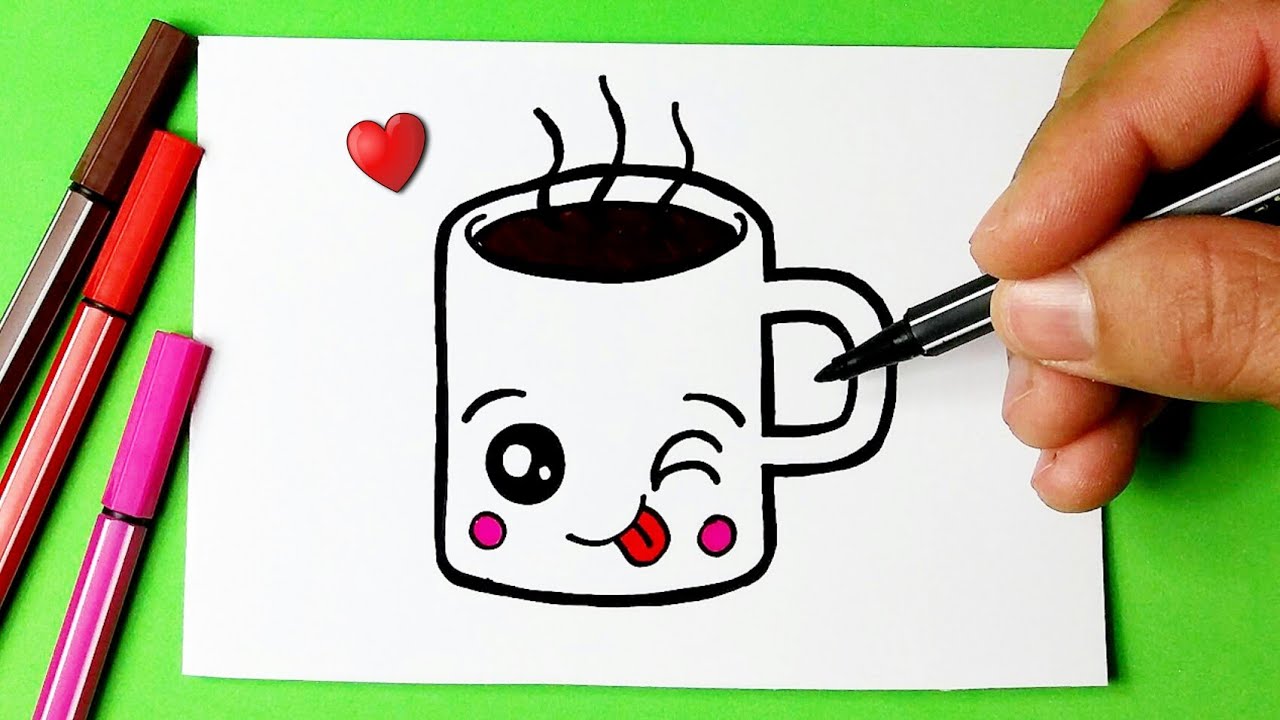 Como desenhar Bebida MilkShake fofo Kawaii ❤ Desenhos Kawaii - Desenhos  para Desenhar 