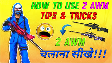 How To Use 2 AWM With Biometric Scope || New Tips&Trick #TGpahadi - Garena Free Fire