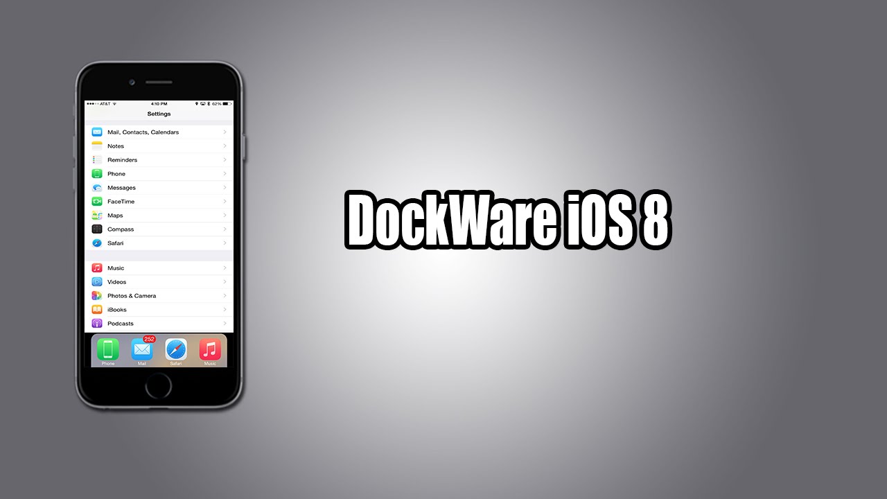 Dockware iOS 8- Access Dock Anywhere