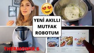 YENİ AKILLI MUTFAK ROBOTUM😍BOL BOL YEMEK YAPTIM🍕 THERMOMIX TM6 DENİYORUM⎢ALMANCILAR