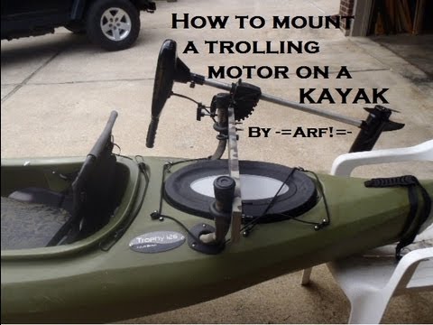 Mount a trolling motor on a KAYAK - Cheap - YouTube