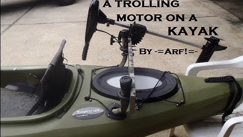 Mount a trolling motor on a KAYAK - Cheap
