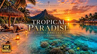Download lagu Tropical Paradise at Sunset 🌅 | Luxury Island Escape 4K | Chill Relaxing Music