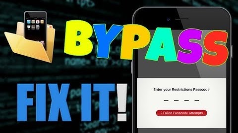 RESET RESTRICTIONS PASSCODE ON iOS 11/10/9/8(iPhone/iPod/iPad)(2017)