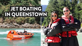 Shotover Jet Boat in Queenstown - It's FAAAAST! New Zealand Travel Vlog